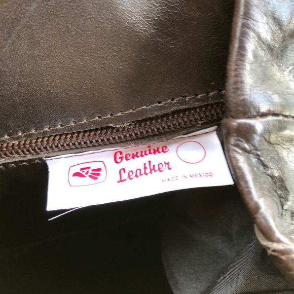 Genuine leather backpack